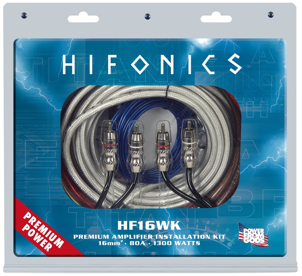 Hifonics HF16WK kabelset 16mm