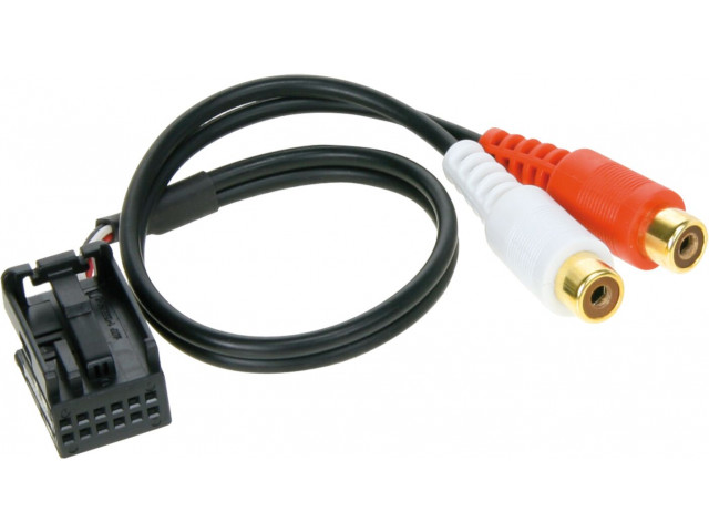 AUX-Adapter 12pol Quadlock -> Cinch VW MFD2