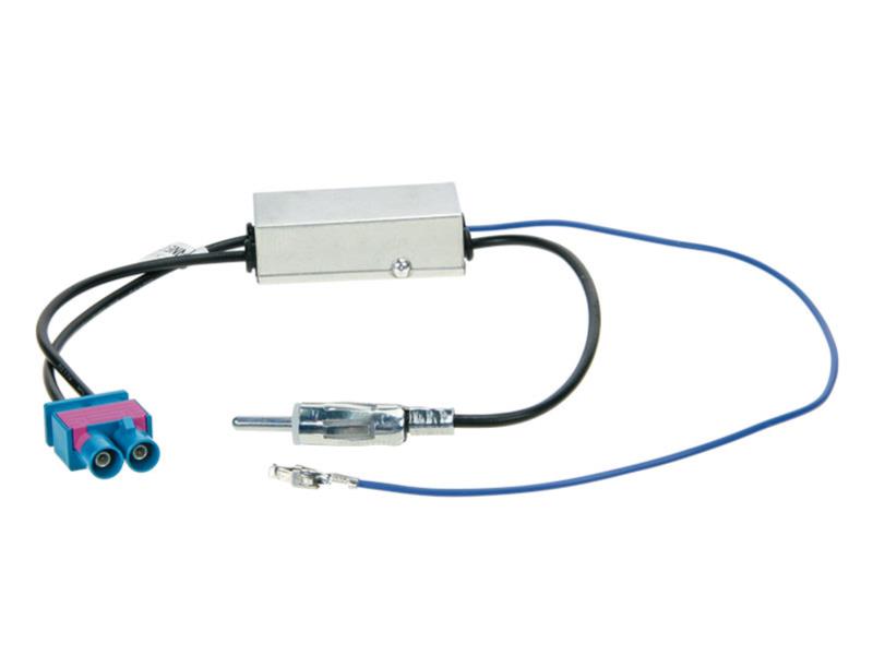 Antenne Adapter DIN >Dubbel-Fakra/ Phantom power Volkswagen - Audi - Skoda - Maserati - Seat -Scania