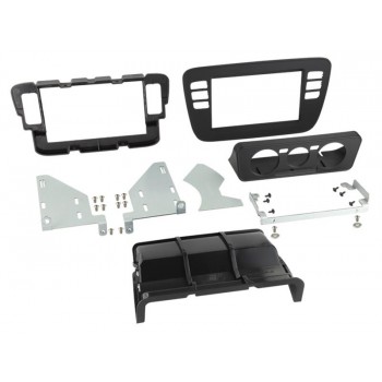 2-DIN Paneel Volkswagen up! / Seat Mii / Skoda Citigo 2011-2016  Kleur: Zwart