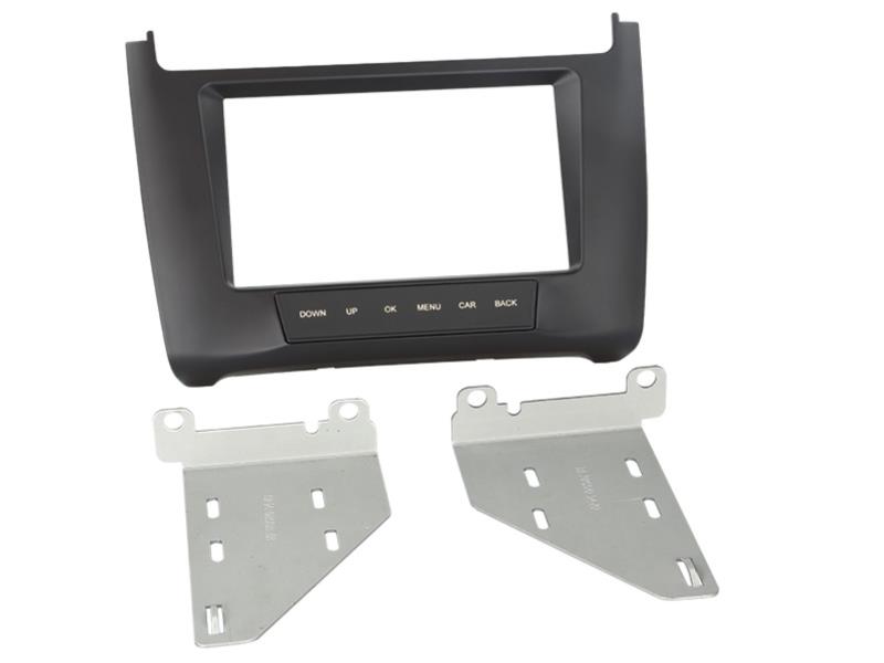 2-DIN Paneel Volkswagen Polo 6C 2014-2019 Kleur: Zwart