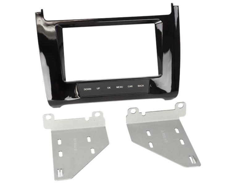 2-DIN Paneel Volkswagen Polo 6C 2014-2019 Kleur: Piano Zwart