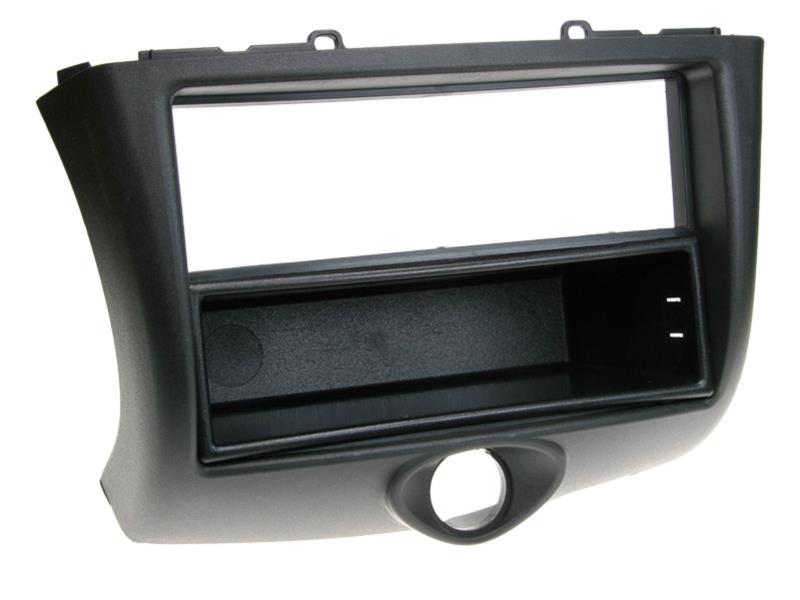 2-DIN Paneel Toyota Yaris met opbergvak 2003-2005 - Kleur: Zwart