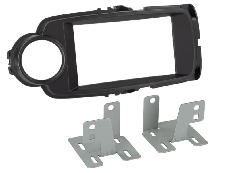 2-DIN Paneel Toyota Yaris 2014- 2019 Kleur: Zwart