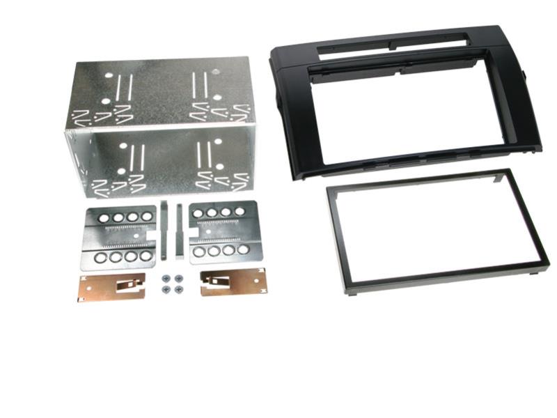 2-DIN Paneel Toyota Corolla Verso 2004-2009 Kleur: Zwart