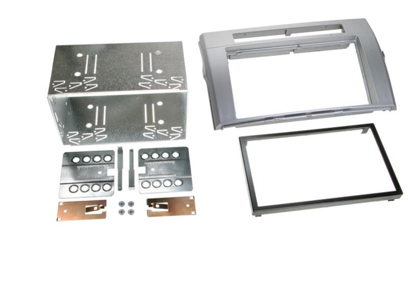 2-DIN Paneel Toyota Corolla Verso 2004-2009 Kleur Zilver