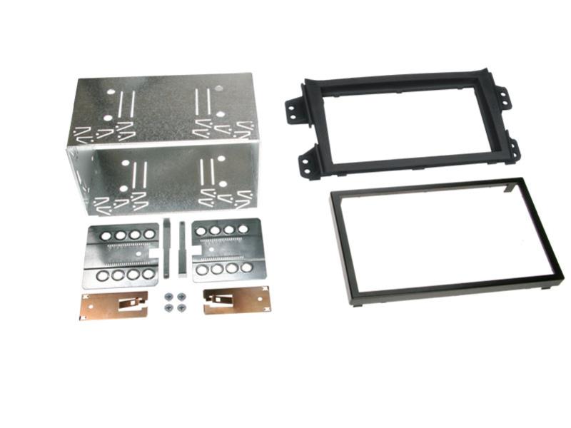 2-DIN Paneel Suzuki Splash - Opel Agila 2008-2014 Kleur: Zwart