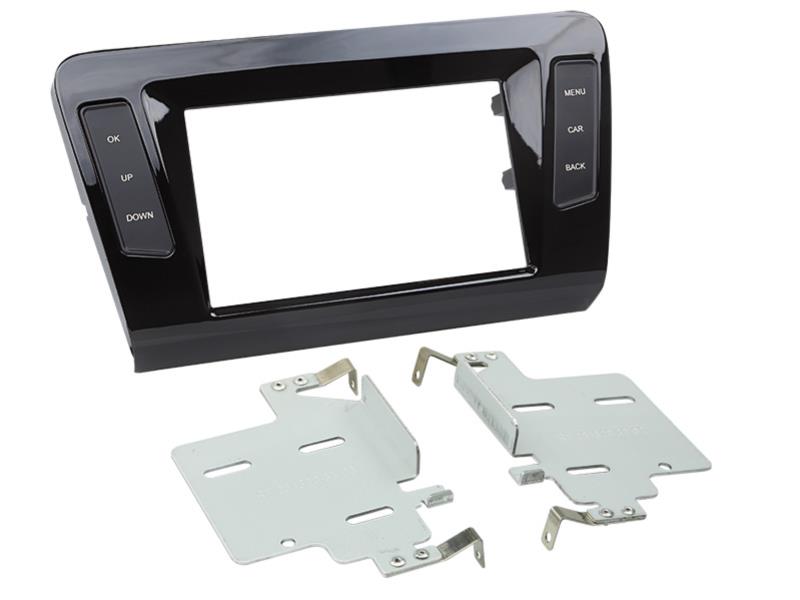 2-DIN Paneel Skoda Octavia 2013-2019 Kleur: Piano Zwart