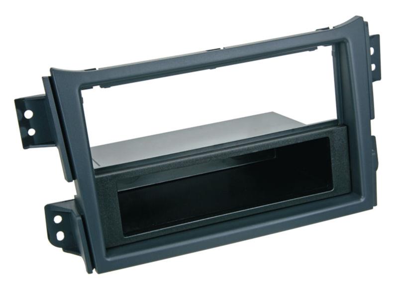 2-DIN Paneel Opel Agila - Suzuki Splash 2008 -2014 Kleur: Zwart