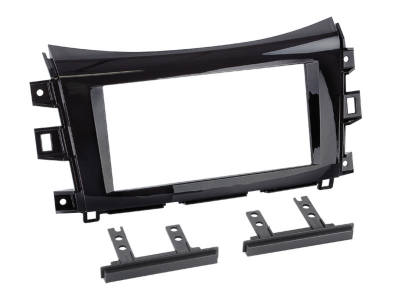 2-DIN Paneel Nissan Navara (NP300) 2016-2019 Kleur: Piano Zwart