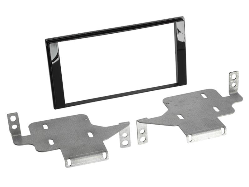 2-DIN Paneel Nissan Juke (F15 facelift) 2014-2019 Kleur: Piano Zwart