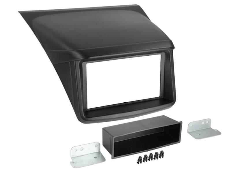 2-DIN Paneel Mitsubishi L200/ Sportero/ Strada Kleur: Zwart