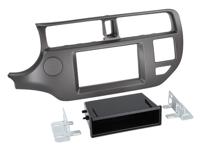 2-DIN Paneel met pocket Kia Rio 2011-2015 Kleur: Anthraciet