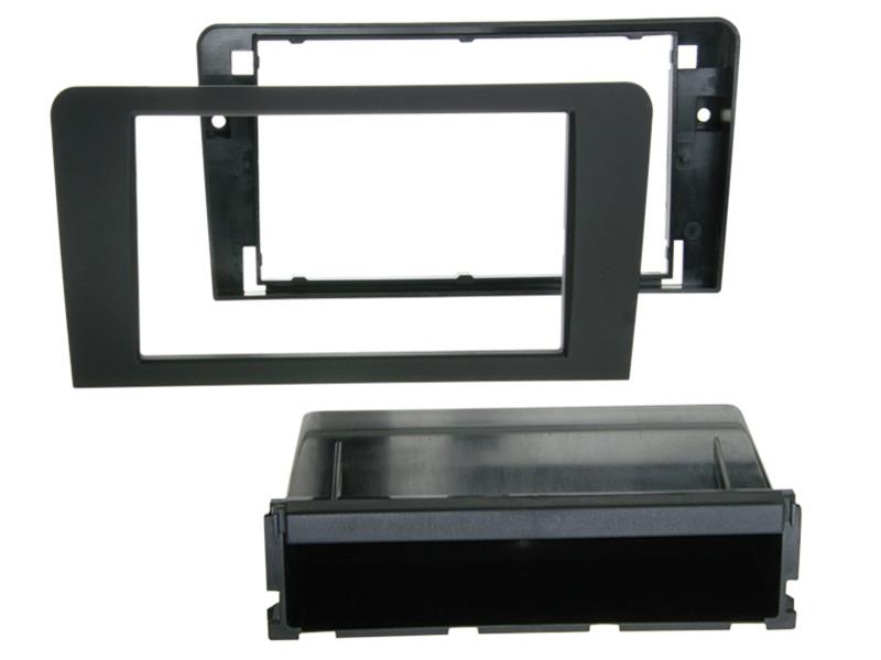 2-DIN Paneel met opbergvak PRO Audi A3 (8P/8PA) 2003-2013 - Kleur: zwart