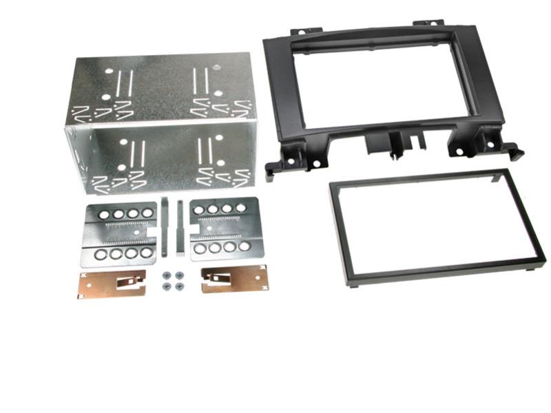 2-DIN Paneel Mercedes Benz Sprinter W906 - Volkswagen Crafter  Kleur: Zwart