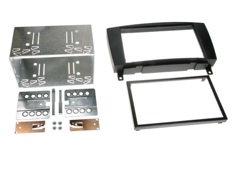 2-DIN Paneel Mercedes Benz CLK W209 facelift 2004-2010 Kleur: Zwart