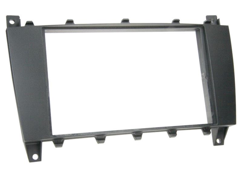 2-DIN Paneel Mercedes Benz C-Klasse (W203) 2004-2007 Kleur Zwart