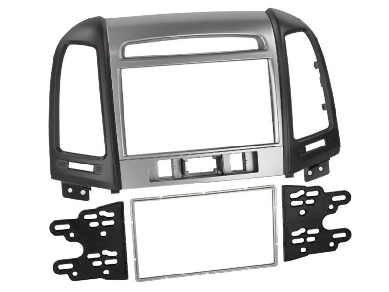 2-DIN Paneel Hyundai Santa Fé 2006-2012 Kleur: Zwart