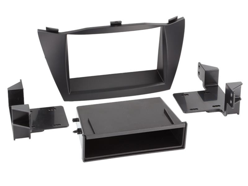 2-DIN Paneel Hyundai iX35 met Pocket 2010-2013 Kleur: Zwart