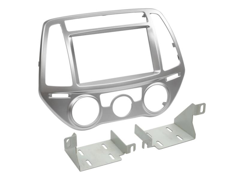 2-DIN Paneel Hyundai I20 2012-2014 Kleur: Zilver