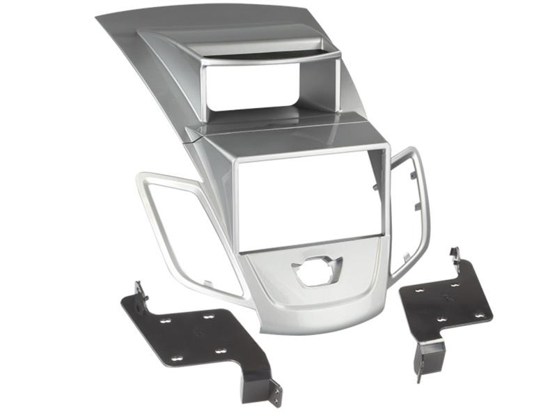 2-DIN Paneel Ford Fiesta met Multifunctioneel display 2008-2013 - Kleur: Zilver