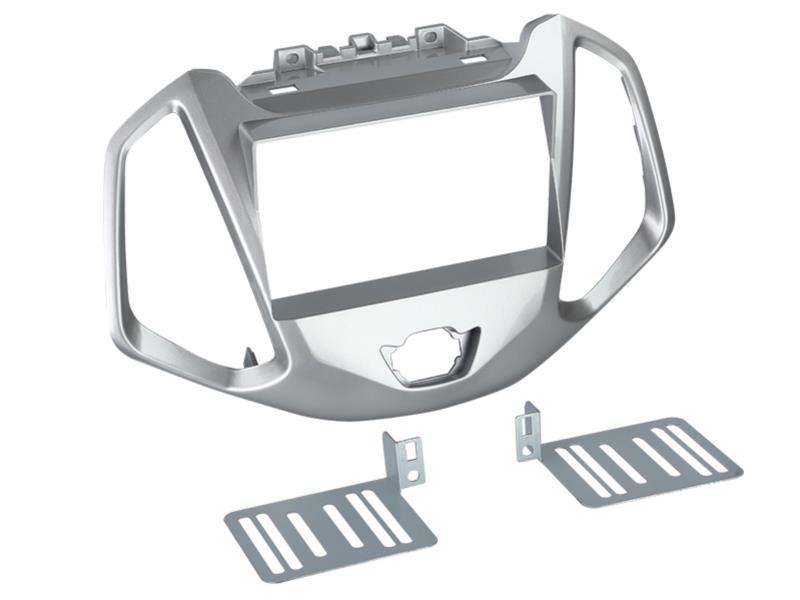 2-DIN Paneel Ford Ecosport 2014-2019 Kleur: Zilver