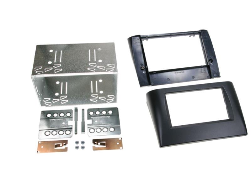 2-DIN Paneel Fiat Stilo 2001-2008 Kleur: Zwart