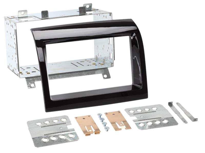 2-DIN Paneel Fiat Ducato - Citroën Jumper - Peugeot Boxer - Kleur: Piano Zwart