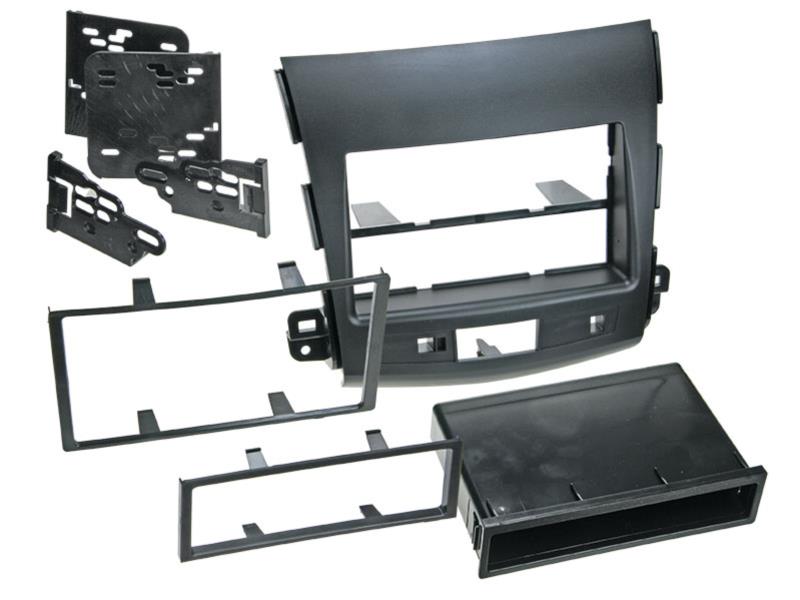 2-DIN Paneel Citroën C-Cross - Peugeot 4007- Mitsubishi Outlander 2007-2012 Kleur: Zwart