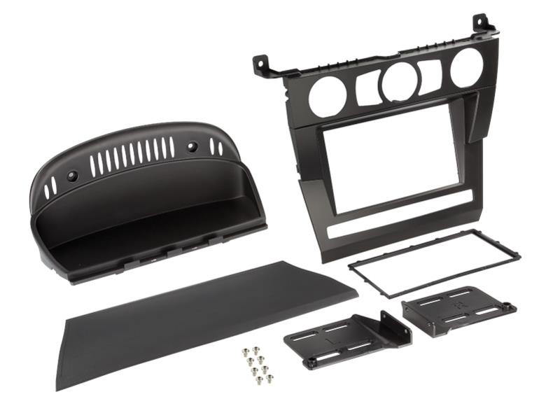 2-DIN Paneel BMW 5-Serie (E60) 2003-2007 Kleur: Zwart