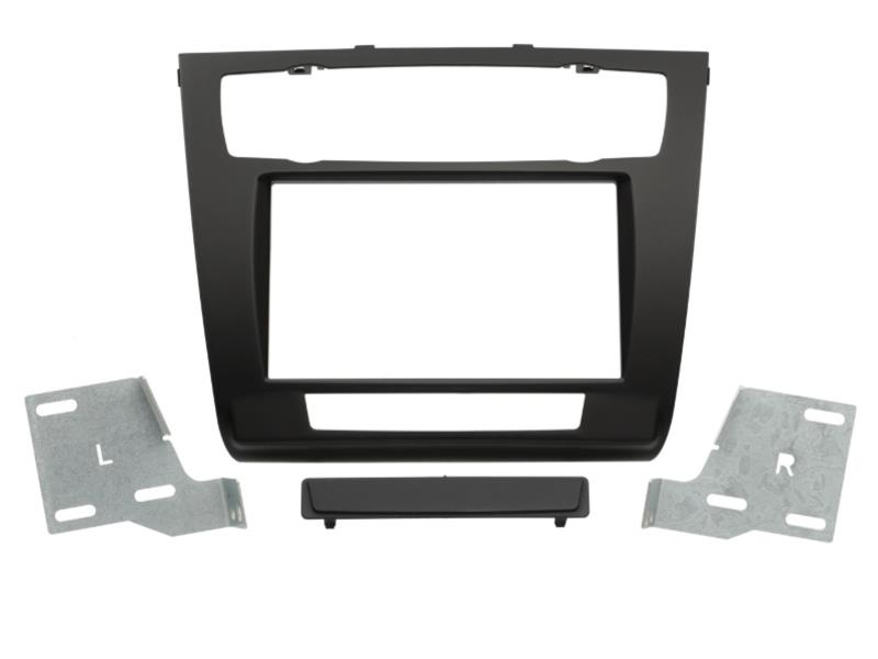 2-DIN Paneel BMW 1-Serie ( E81 / E82 / E87 / E88) 2007-2013 Kleur: Zwart