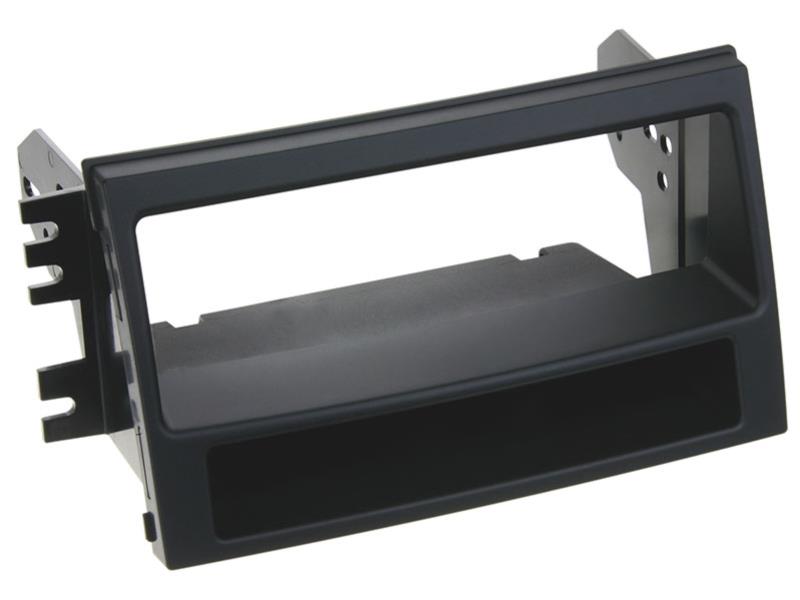 1-DIN Paneel met aflegbakje. Kia Soul 2008-2011 Kleur: Zwart