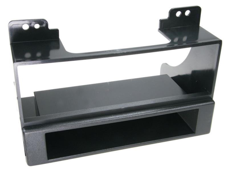 1-DIN Paneel met aflegbakje. Kia Carnival 2006-2011 Kleur: Zwart