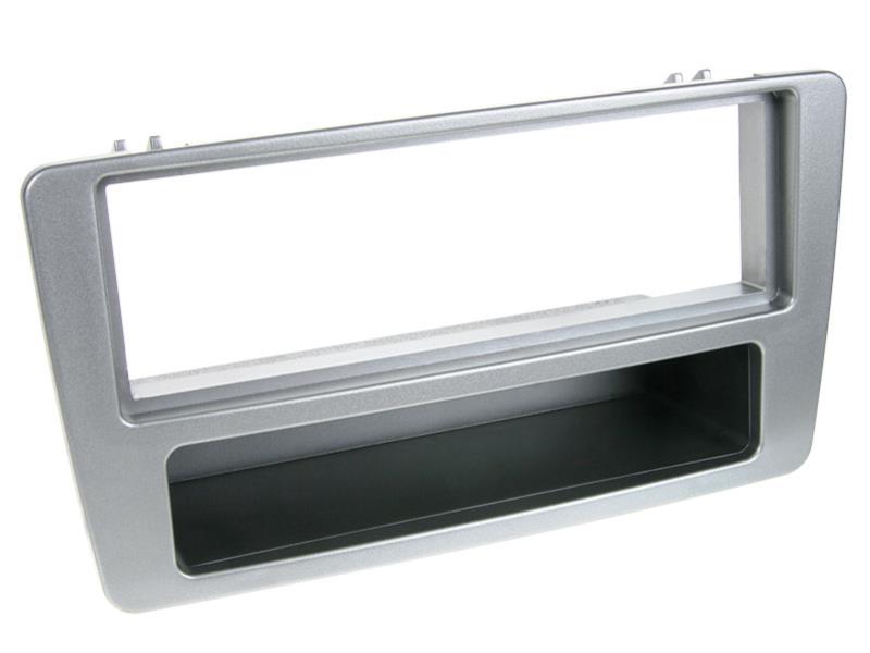 1-DIN Paneel met aflegbakje. Honda Civic 2001-2003 Kleur: Zilver