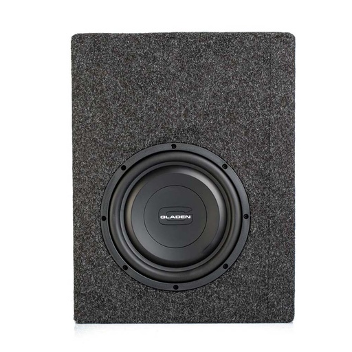 GLADEN RS-X 10 SLIM-SB-CU-AC | actieve 25 cm woofer in platte 16L gesloten behuizing