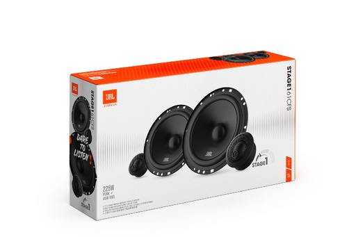 [JBLSTAGE161CFS021342] JBL STAGE1 61CFS speakerset voor Abarth Punto (176) Cabriolet (06/94 - 10/99) - voordeuren