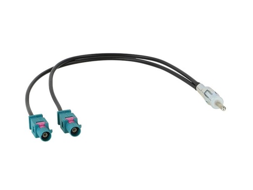 [1524-19] Antenne Adapter 2x FAKRA (Z) -> DIN (m)