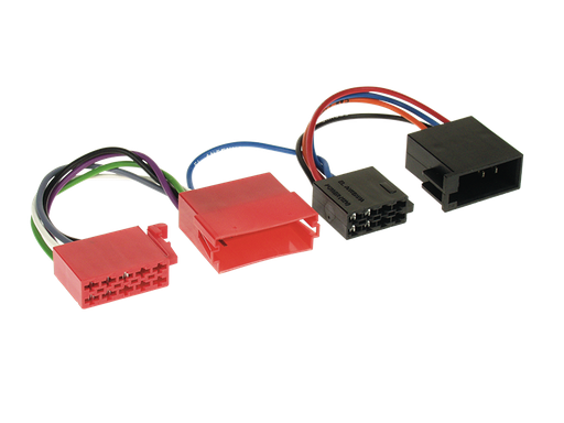 [AOT-1444-02] Aktieve Systeem Adapter voor Autoradios met 10-poligem ISO stekker naar Actieve systemen met Mini-ISO Block