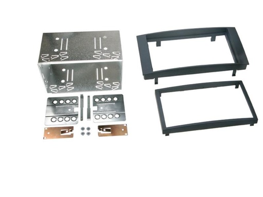 [381320-11] 2-DIN Paneel Volkswagen T5/ Multivan/ Touareg - Kleur: Zwart