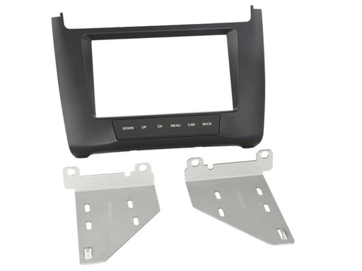 [381320-34-1] 2-DIN Paneel Volkswagen Polo 6C 2014-2019 Kleur: Zwart