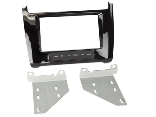 [381320-34-2] 2-DIN Paneel Volkswagen Polo 6C 2014-2019 Kleur: Piano Zwart