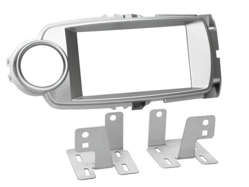 [381300-25-1] 2-DIN Paneel Toyota Yaris 2011-2014 Kleur: Zilver