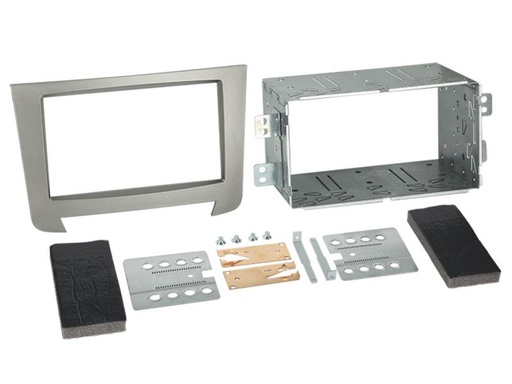 [381275-07] 2-DIN Paneel SsangYong Rexton 2013-2019 Kleur: Zilver