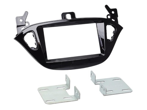 [381230-29] 2-DIN Paneel Opel Adam/ Corsa E Kleur: Piano Zwart