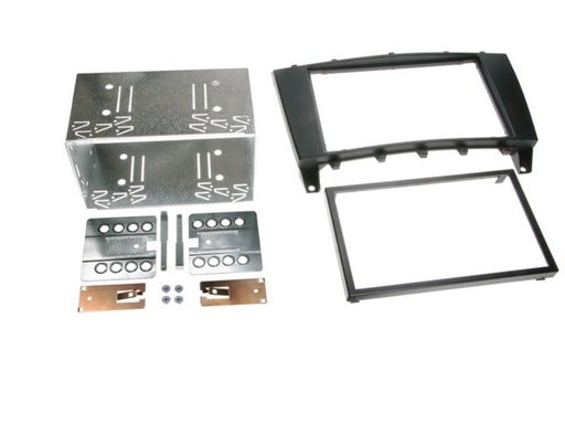 [381190-16] 2-DIN Paneel Mercedes Benz C-Klasse (W203) / CLK W209 Kleur: Zwart