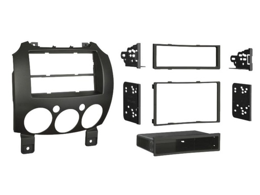 [381170-15] 2-DIN Paneel Mazda 2 - 2008-2015 Kleur: Zwart