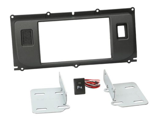 [381260-06-1] 2-DIN Paneel Land Rover Evoque met PDC button 2011-2019 Kleur: Antraciet