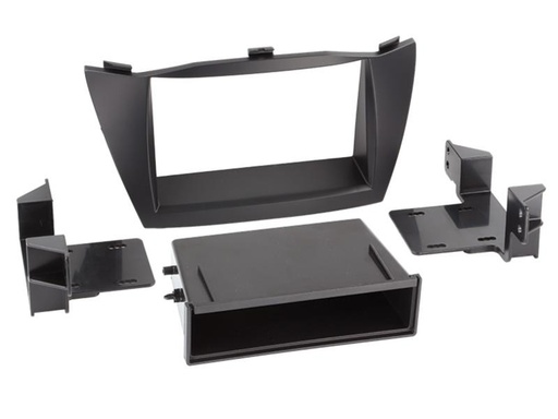 [281143-35] 2-DIN Paneel Hyundai iX35 met Pocket 2010-2013 Kleur: Zwart