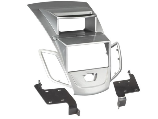 [381114-21-2] 2-DIN Paneel Ford Fiesta met Multifunctioneel display 2008-2013 - Kleur: Zilver