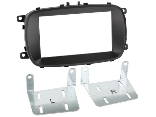 [381094-30] 2-DIN Paneel Fiat 500X 2015-2019 Kleur: Zwart